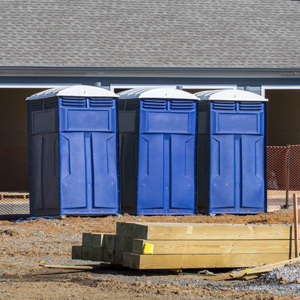 is there a specific order in which to place multiple porta potties in Leeds ND